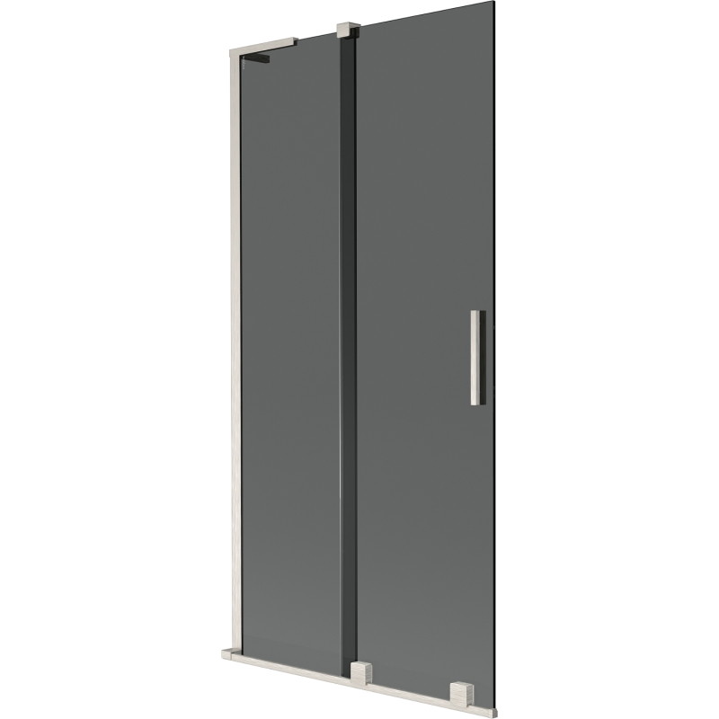 Mexen Velar L vanniparavann 2-osaline lükand, 95 x 150 cm, grafiit, harjatud nikkel - 896-095-003-41-97