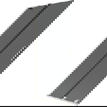 Mexen Velar L Badewannenfaltwand 2-flügelig verschiebbar 95 x 150 cm, Graphit, gebürsteter Nickel - 896-095-003-41-97