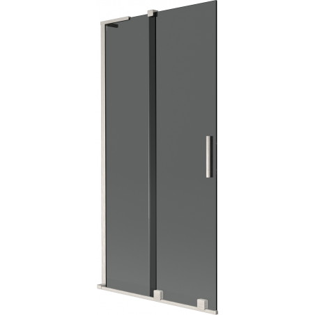 Mexen Velar L vanniparavann 2-osaline lükand, 95 x 150 cm, grafiit, harjatud nikkel - 896-095-003-41-97