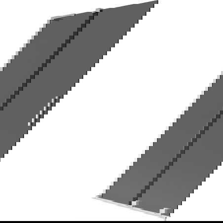 Mexen Velar L Badewannenabtrennung 2-flügelig verschiebbar 100 x 150 cm, graphit, chrom - 896-100-003-41-01