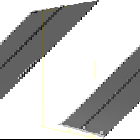 Mexen Velar L divkāršs bīdāmais dušas ekrāns 100 x 150 cm, grafīts, zelta matēts - 896-100-003-41-55