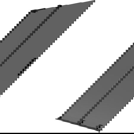 Mexen Velar L Wannentrennwand 2-flügelig verschiebbar 100 x 150 cm, Graphit, Schwarz - 896-100-003-41-70