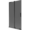 Mexen Velar L 2-osaline nihkuv vannisein 100 x 150 cm, grafiit, must - 896-100-003-41-70