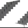 Mexen Velar L Duschwand, 2-flügelig, verschiebbar, 100 x 150 cm, Grafit, gebürsteter Nickel - 896-100-003-41-97