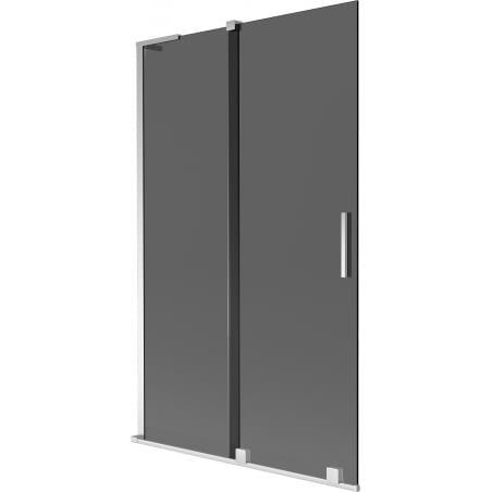 Mexen Velar L 2-wing Sliding Bath Screen 110 x 150 cm, Graphite, Chrome - 896-110-003-41-01