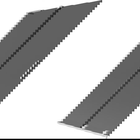 Mexen Velar L Badewannenabtrennung 2-flügelig, schiebbar 110 x 150 cm, grafit, chrom - 896-110-003-41-01
