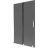 Mexen Velar L 2-wing Sliding Bath Screen 110 x 150 cm, Graphite, Chrome - 896-110-003-41-01