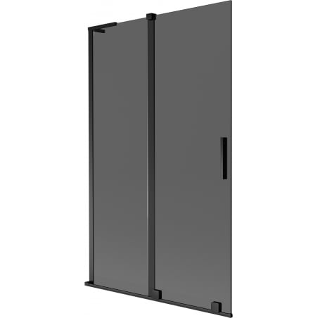Mexen Velar L 2-wing sliding bath screen 110 x 150 cm, graphite, black - 896-110-003-41-70