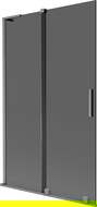 Mexen Velar L pare-douche 2 volets coulissants 110 x 150 cm, graphite, gun metal - 896-110-003-41-95