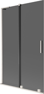Mexen Velar L duschvägg 2-delad skjutbar 110 x 150 cm, grafit, borstad nickel - 896-110-003-41-97