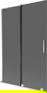 Mexen Velar L 2-wing sliding bath screen 120 x 150 cm, graphite, chrome - 896-120-003-41-01