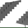 Mexen Velar L Badewannenabtrennung 2-flügelig verschiebbar 120 x 150 cm, graphit, gebürstetes Gun Gray - 896-120-003-41-66
