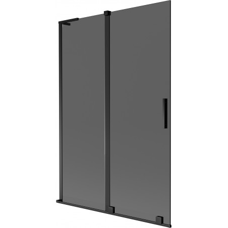 Mexen Velar L klizna za tuš 2-krilna klizna 120 x 150 cm, grafit, crna - 896-120-003-41-70