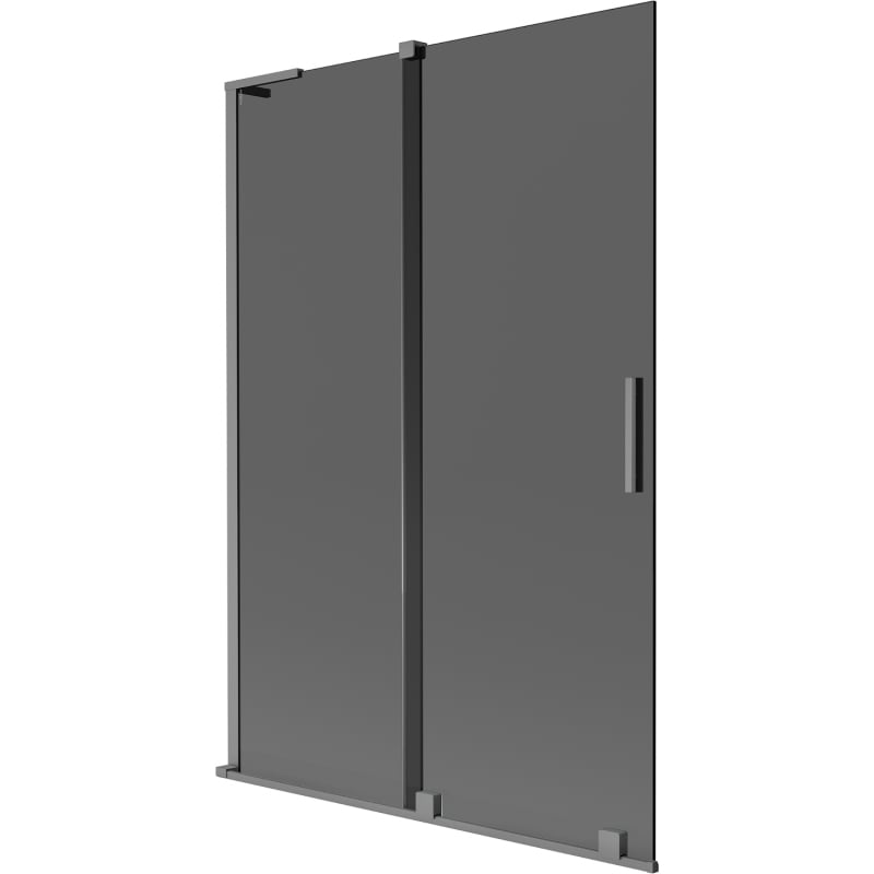 Mexen Velar L Kaksiosainen liukuva suihkuseinä 120 x 150 cm, grafiitti, gun metal - 896-120-003-41-95