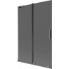 Mexen Velar L klizni paravan s 2 krila 120 x 150 cm, grafit, gun metal - 896-120-003-41-95