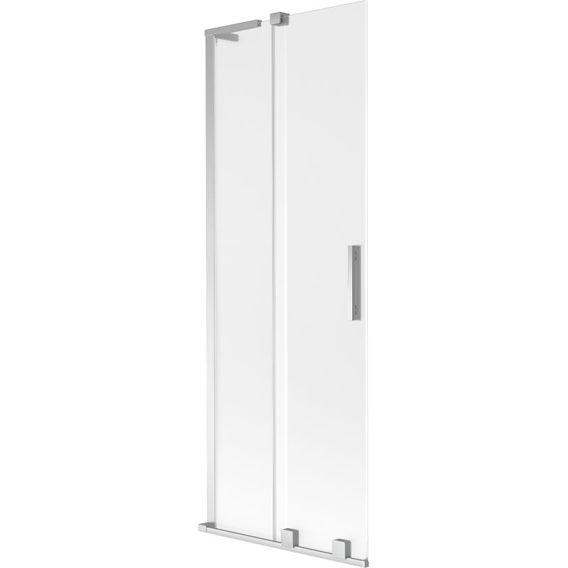 Mexen Velar L Badewannenfaltwand 2-flügelig verschiebbar 70 x 150 cm, matt, chrom - 896-070-003-31-01