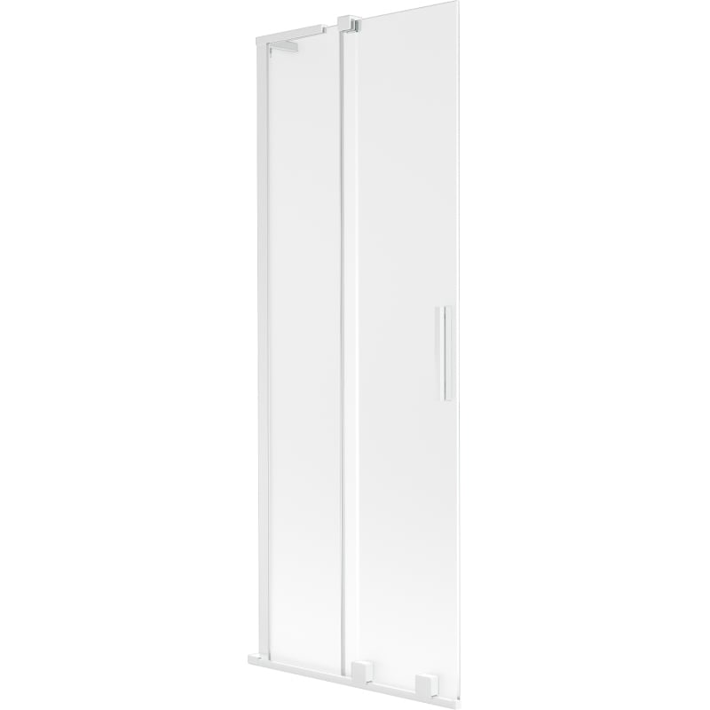 Mexen Velar L 2-panel retractable bath screen 70 x 150 cm, frosted, white - 896-070-003-31-20