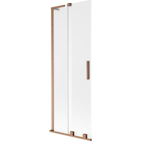 Mexen Velar L paroi de baignoire coulissante à 2 battants 70 x 150 cm, givré, cuivre brossé - 896-070-003-31-65