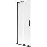 Mexen Velar L kahe tiivaga vannitoa ekraan, 70 x 150 cm, matt, must - 896-070-003-31-70