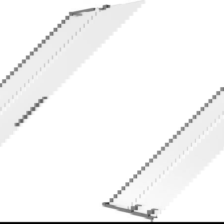 Mexen Velar L Badewannenfaltwand 2-teilig verschiebbar 70 x 150 cm, matt, Gun Metal - 896-070-003-31-95