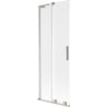 Mexen Velar L vannie vahesein 2-tiivaline lükand 70 x 150 cm, härmatis, harjatud nikkel - 896-070-003-31-97