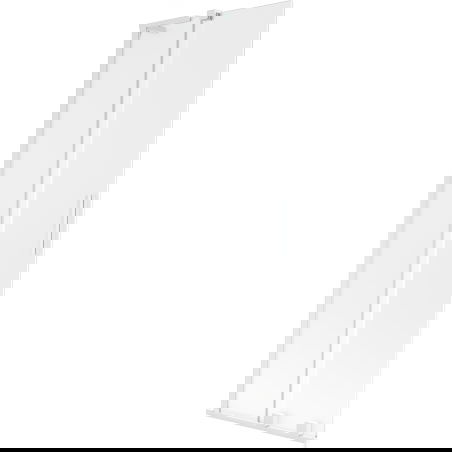 Mexen Velar L mampara de ducha deslizante de 2 paneles 75 x 150 cm, escarchado, blanco - 896-075-003-31-20