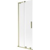 Mexen Velar L vanniklaasi kaheosaline lükanduks 75 x 150 cm, härmatis, kuldne harjatud - 896-075-003-31-55