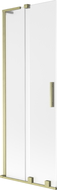 Mexen Velar L Badewannenwand 2-flügelig schiebbar 75 x 150 cm, matt, gebürstet gold - 896-075-003-31-55