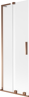 Mexen Velar L 2-wing sliding bath screen 75 x 150 cm, frost, rose gold - 896-075-003-31-60