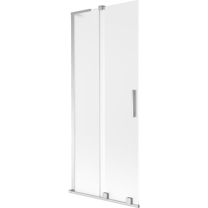 Mexen Velar L vanni kaheosaline lükanduks 80 x 150 cm, jäätunud, kroom - 896-080-003-31-01