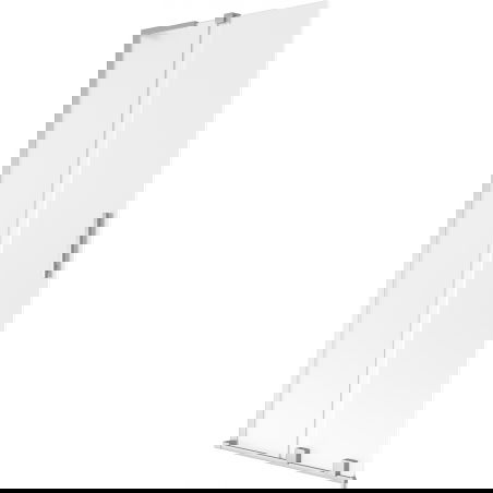 Mexen Velar L Badewannenwand 2-flügelig, verschiebbar 80 x 150 cm, matt, Chrom - 896-080-003-31-01
