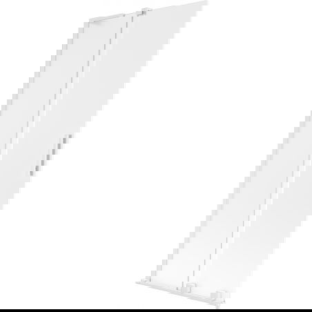 Mexen Velar L skjutbar duschvägg med 2 dörrar 80 x 150 cm, frost, vit - 896-080-003-31-20