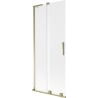 Mexen Velar L 2-panel sliding bath screen 80 x 150 cm, frost, gold - 896-080-003-31-50