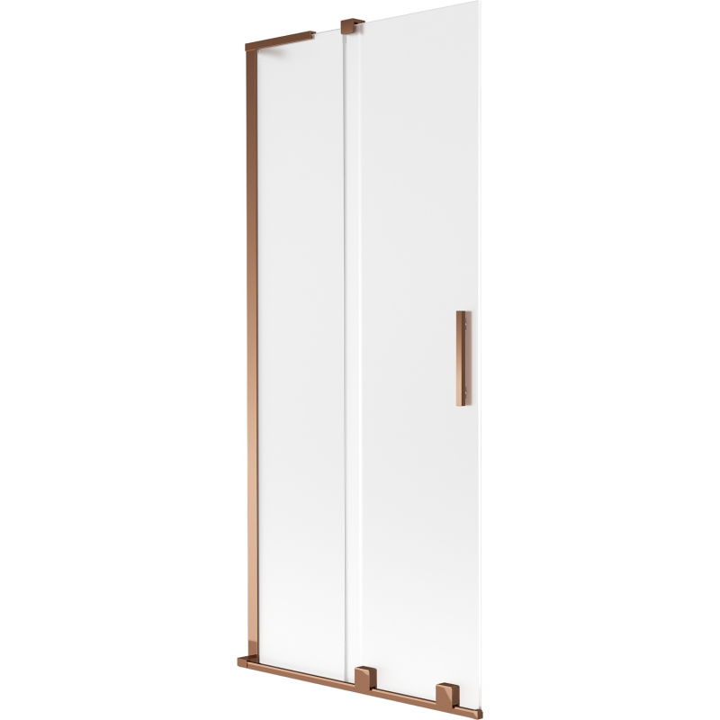 Mexen Velar L Duschabtrennung 2-flügelig, schiebbar 80 x 150 cm, matt, Roségold - 896-080-003-31-60