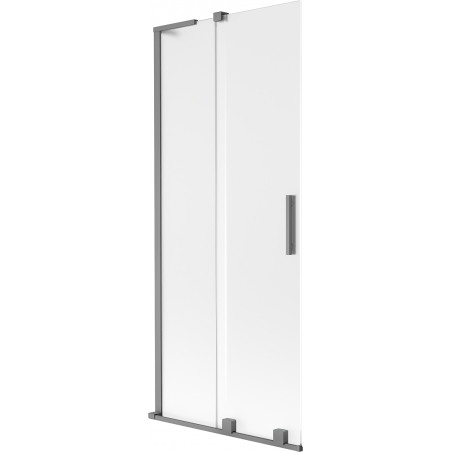 Mexen Velar L vannisein 2-osaline nihutatav 80 x 150 cm, härmatis, gun metal - 896-080-003-31-95