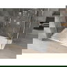 Mexen Omega Duschkabine, Schiebetür 140 x 80 cm, transparent, Chrom + Duschwanne Flat - 825-140-080-01-00-4010