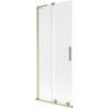 Mexen Velar L 2-panel sliding bath screen 85 x 150 cm, frosted, brushed gold - 896-085-003-31-55