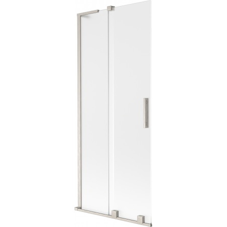 Mexen Velar L vannitoa lükanduks 2-ukseline nihutatav 85 x 150 cm, matt, harjatud nikkel - 896-085-003-31-97