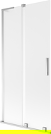 Mexen Velar L bath screen 2-wing sliding 90 x 150 cm, frost, chrome - 896-090-003-31-01