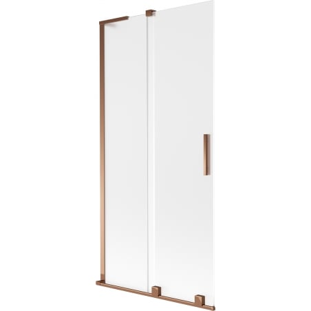 Mexen Velar L two-wing sliding bath screen 90 x 150 cm, frost, rose gold - 896-090-003-31-60