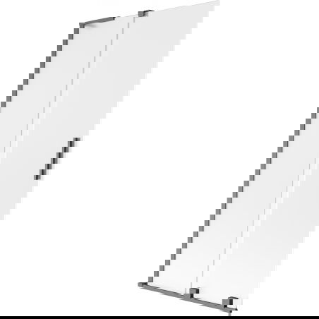 Mexen Velar L Badewannenabtrennung 2-teilig verschiebbar 90 x 150 cm, matt, gebürstetes Gun Gray - 896-090-003-31-66