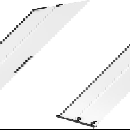 Mexen Velar L Badewannenabtrennung 2-flügelig, verschiebbar 90 x 150 cm, matt, schwarz - 896-090-003-31-70