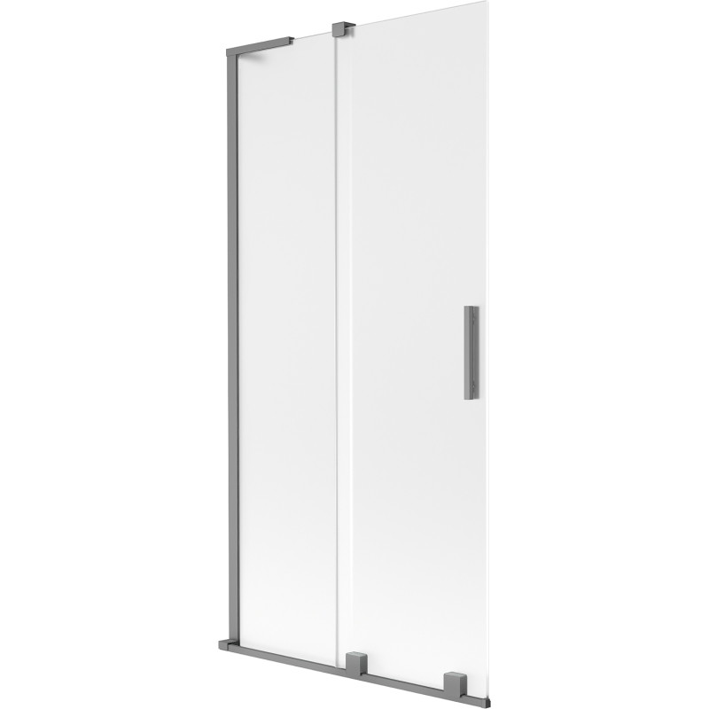 Mexen Velar L vannipaneel, 2-osaline, lükand, 90 x 150 cm, härmatatud, gun metal - 896-090-003-31-95