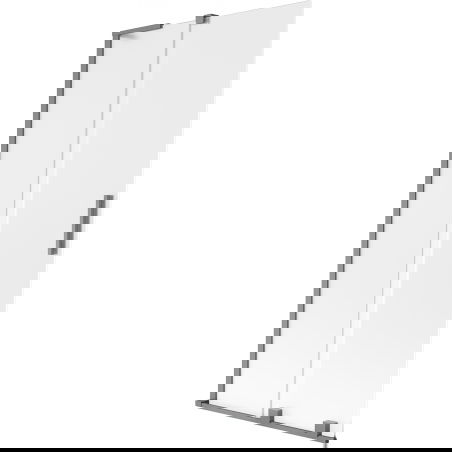 Mexen Velar L Badewannenfaltwand 2-flügelig verschiebbar 90 x 150 cm, matt, gun metal - 896-090-003-31-95