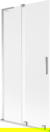Mexen Velar L paroi de baignoire à 2 volets coulissants 95 x 150 cm, givré, chrome - 896-095-003-31-01