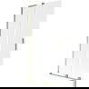 Mexen Velar L διπλή συρόμενη καμπίνα ντους 95 x 150 cm, παγωμένο, χρυσό