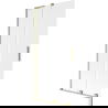 Mexen Velar L Badewannenfaltwand 2-flügelig schiebbar 95 x 150 cm, matt, gold gebürstet - 896-095-003-31-55