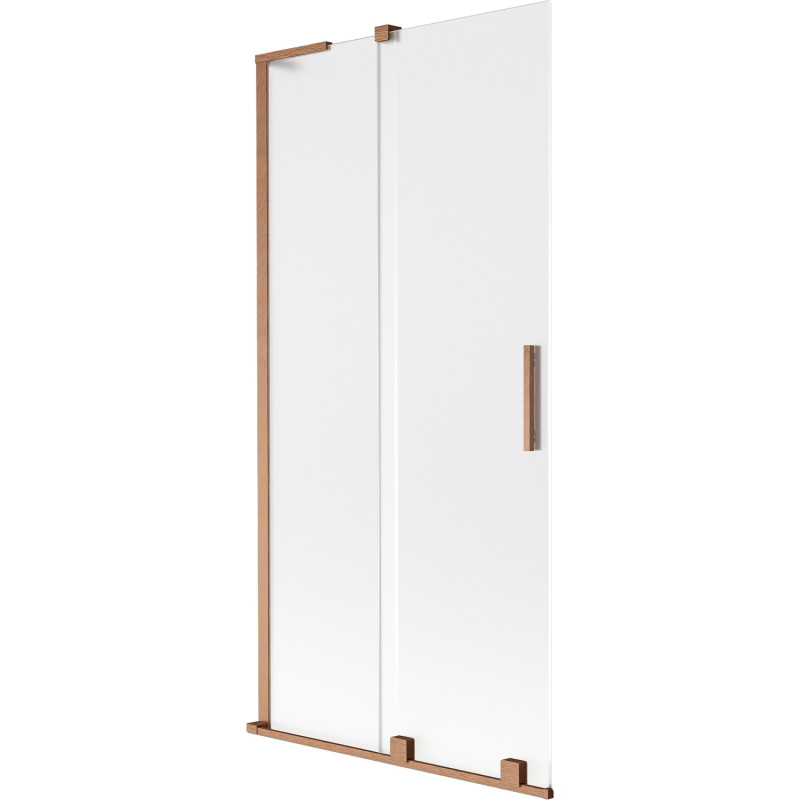 Mexen Velar L vannitoapaneel 2 tiivaga lükand 95 x 150 cm, härmas, harjatud vask - 896-095-003-31-65
