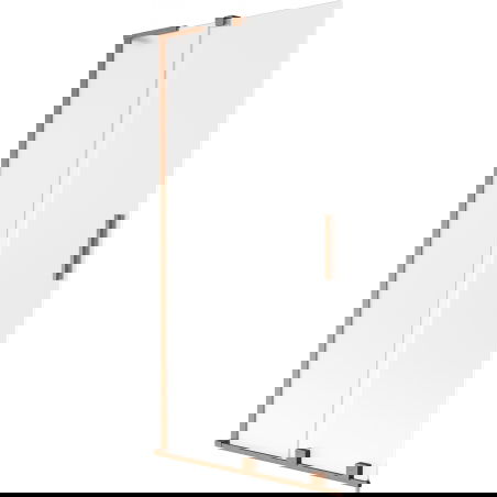 Mexen Velar L kahden siivekkeen liukuva suihkuseinä 95 x 150 cm, huurrettu, harjattu kupari - 896-095-003-31-65