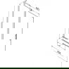 Mexen Velar L Badewannenwand 2-flügelig verschiebbar 95 x 150 cm, matt, gun gray gebürstet - 896-095-003-31-66